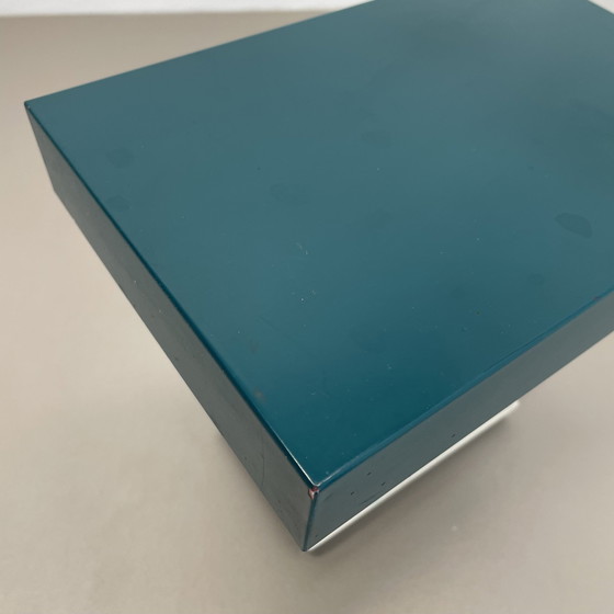 Image 1 of Modernist Green Cubic Sputnik Table Light Kaiser Leuchten Lights, 1970S Germany