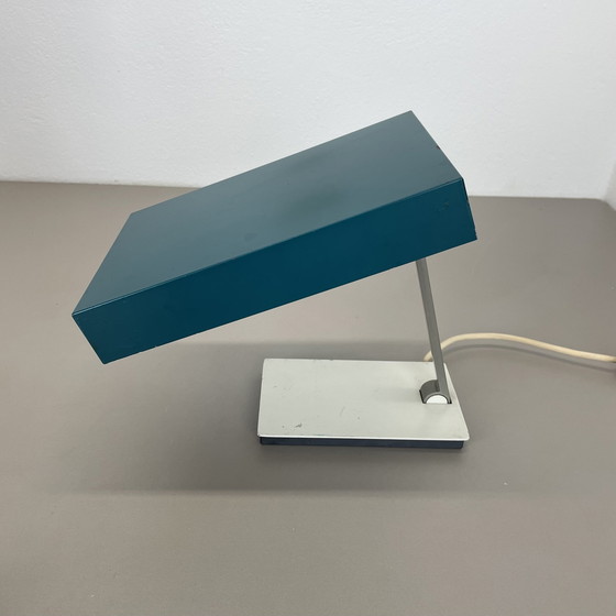 Image 1 of Modernist Green Cubic Sputnik Table Light Kaiser Leuchten Lights, 1970S Germany
