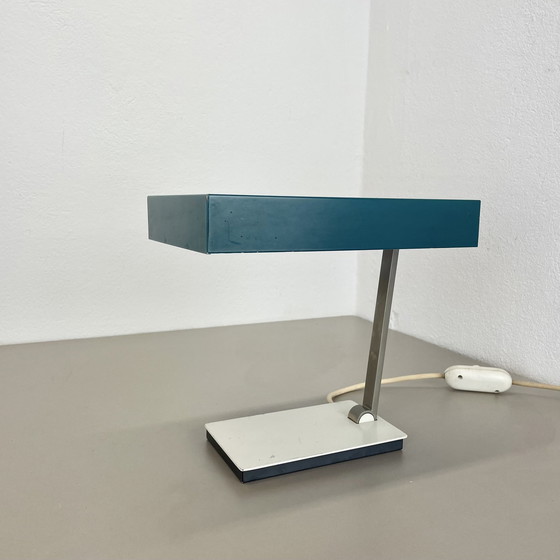 Image 1 of Modernist Green Cubic Sputnik Table Light Kaiser Leuchten Lights, 1970S Germany