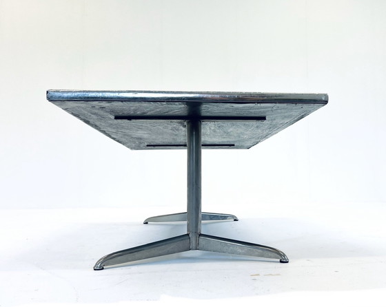 Image 1 of Chrome & tile coffee table, J. Belarti