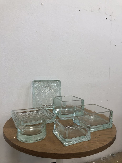 Set Ashtrays, Bowls Lumax By Perriand/Corbusier/Adnet 50'S