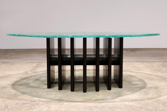 Image 1 of Table basse sculpturale en verre par Heinz Lilienthal 1970,Allemagne