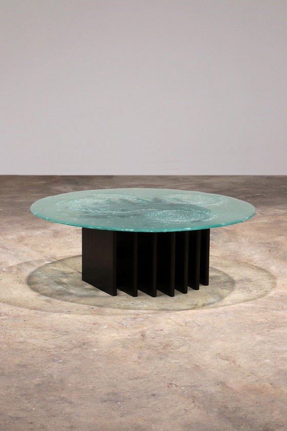 Image 1 of Table basse sculpturale en verre par Heinz Lilienthal 1970,Allemagne