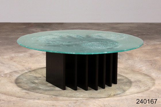 Image 1 of Sculptural glass coffee table by Heinz Lilienthal 1970,Germany