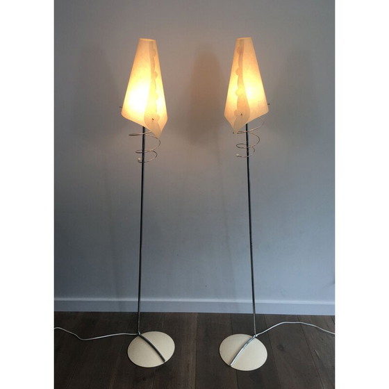 Image 1 of Pair of Vintage Floor Lampposts 1970
