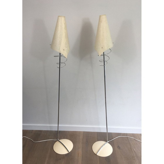 Image 1 of Pair of Vintage Floor Lampposts 1970