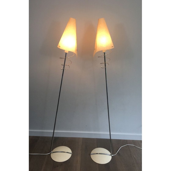 Image 1 of Pair of Vintage Floor Lampposts 1970