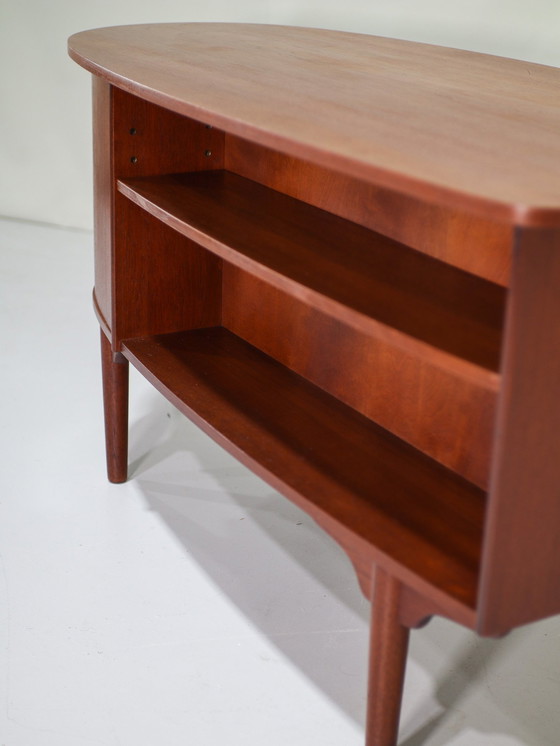 Image 1 of Desk H.P. Hansen Bullet Teak Danish Vintage