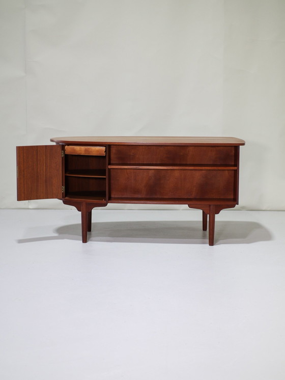 Image 1 of Desk H.P. Hansen Bullet Teak Danish Vintage