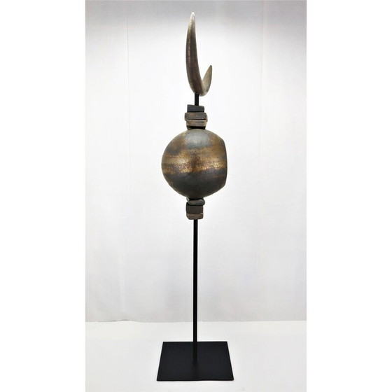 Image 1 of Vintage Totem Toro sculpture by Dominique Pouchain