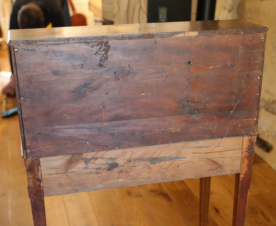 Image 1 of Louis Xvi French Cylinder Lady's Desk In Mahogany And Walnut