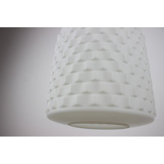 Image 1 of Lampada a sospensione vintage in metallo e vetro, Cecoslovacchia 1969