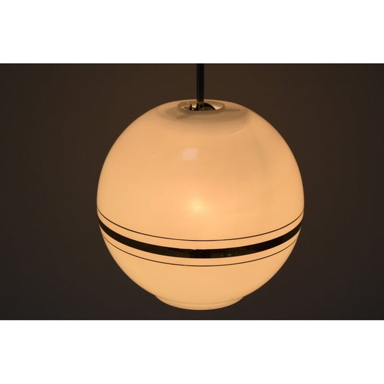 Image 1 of Mid-century glass pendant lamp by Napako, Czechoslovakia 1970s