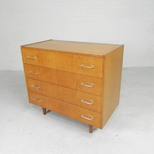 Commode vintage à 4 tiroirs, armoire, années 1960