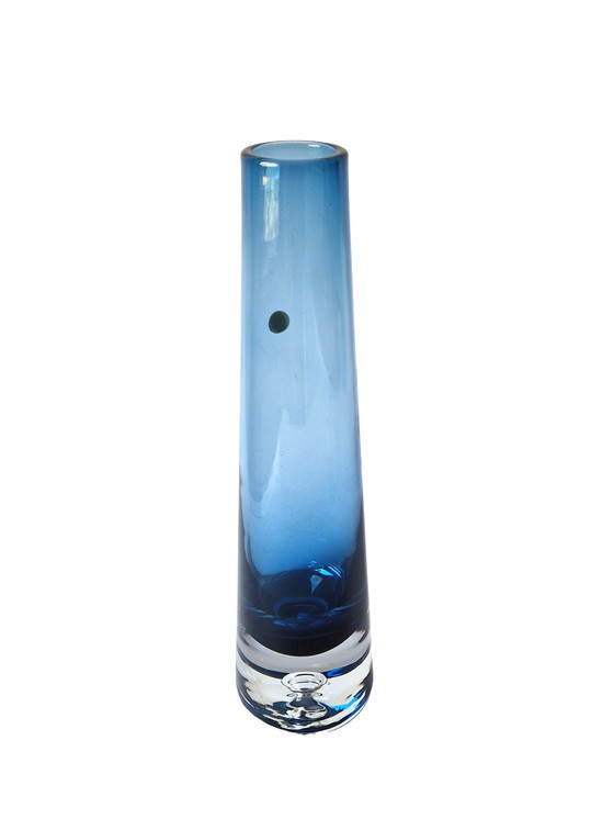 Image 1 of Åseda Glasbruk Vase with bubble by Bo Borgström