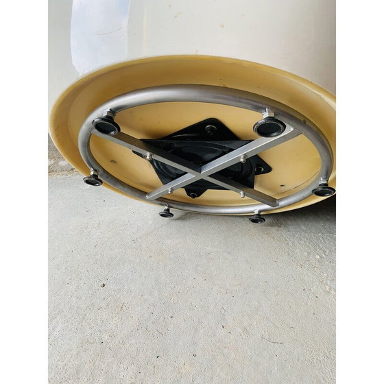 Image 1 of Poltrona vintage in similpelle rossa con pallina a forma di occhio, 1960