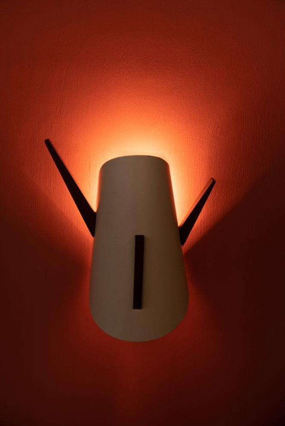 Image 1 of Lampada da parete vintage anni '60, applique mid-mod in teak e metallo