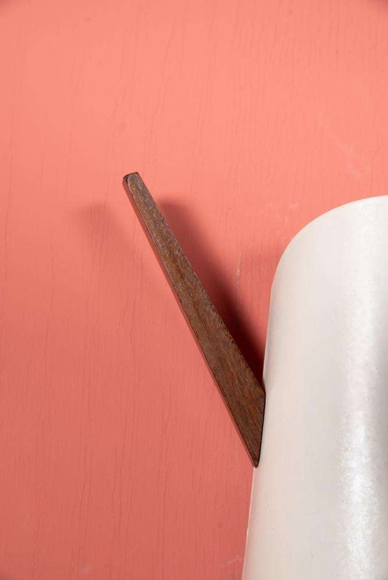 Image 1 of Lampada da parete vintage anni '60, applique mid-mod in teak e metallo