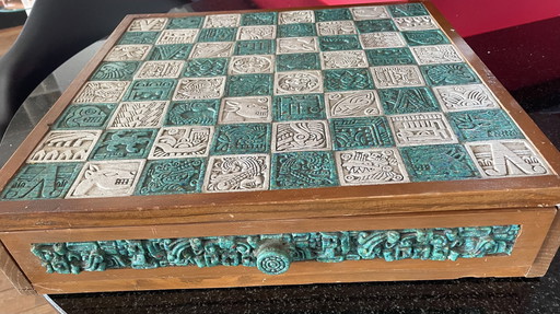 Mexican Soapstone Chess Game