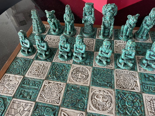 Mexican Soapstone Chess Game