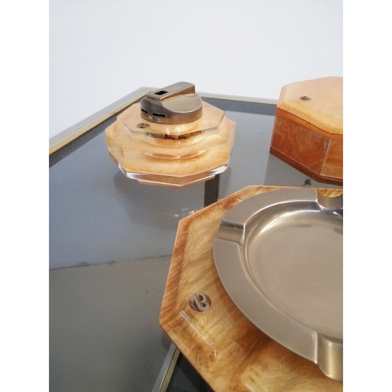 Image 1 of Affumicatoio d'epoca in plexiglass e legno di erica di Tommaso Barbi, 1970