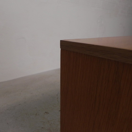 Image 1 of Sideboard With 2 Drawers And 2 Flaps In Birch Veneer, 1960s