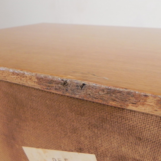 Image 1 of Sideboard With 2 Drawers And 2 Flaps In Birch Veneer, 1960s