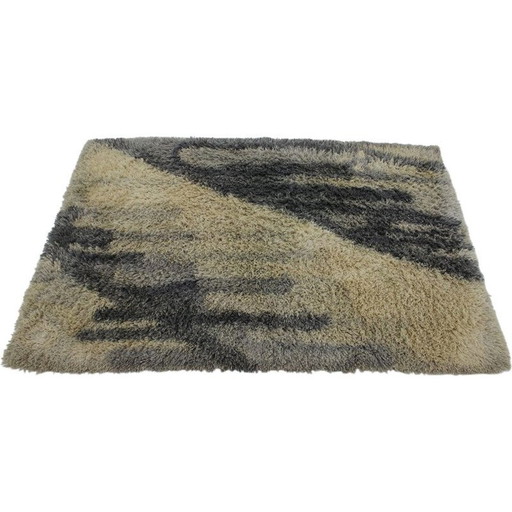 Vintage abstract wool carpet, Denmark 1960