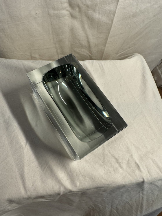 Image 1 of Murano Sommerso Ashtray In Smoky Grey