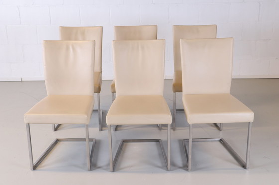 Image 1 of 6x Bert Plantagie misty dining room chairs beige