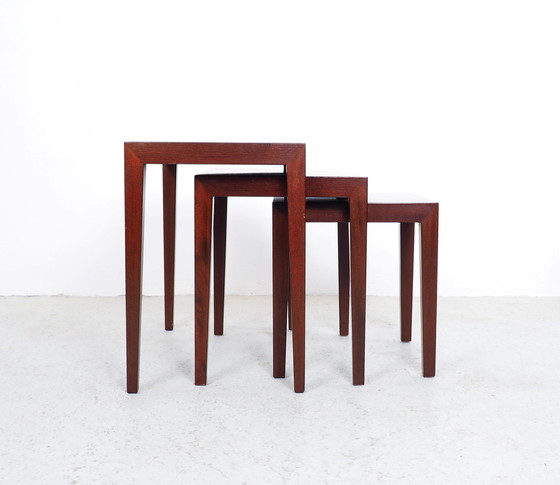 Image 1 of Severin Hansen Danish design nesting tables mahogany