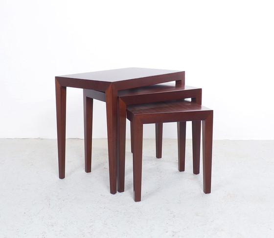 Image 1 of Severin Hansen Danish design nesting tables mahogany