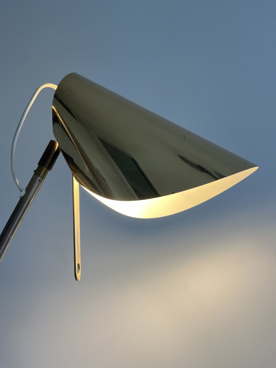 Image 1 of Vintage IKEA brass floor lamp 1980s