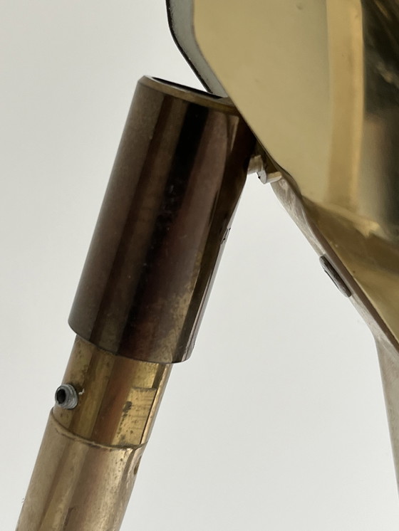 Image 1 of Vintage IKEA brass floor lamp 1980s