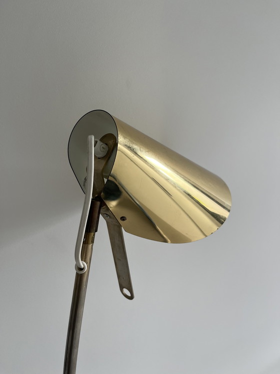 Image 1 of Vintage IKEA brass floor lamp 1980s