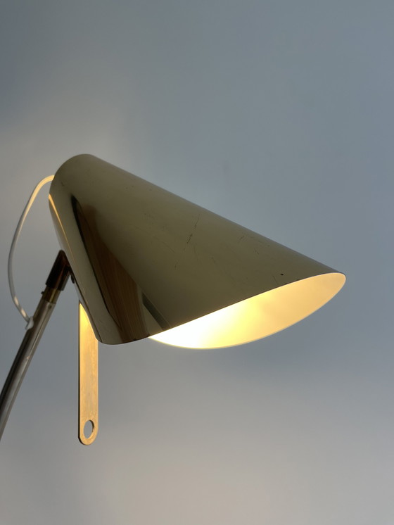 Image 1 of Vintage IKEA brass floor lamp 1980s