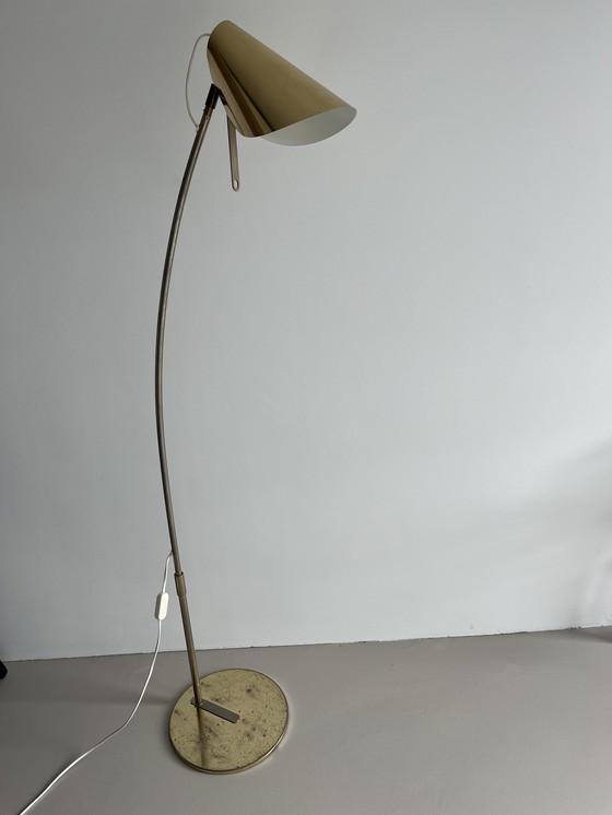 Image 1 of Vintage IKEA brass floor lamp 1980s
