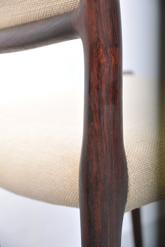 Image 1 of Niels Otto Møller dining chairs model 80 rosewood