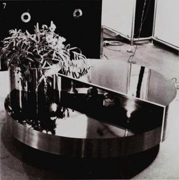 Table basse tournante Harry's Bar par Massimo Papiri pour Mario Sabot Italie 1970