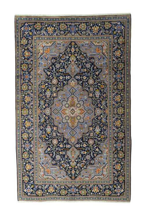 Hand-knotted Keshan oriental rug - 355 X 224 Cm