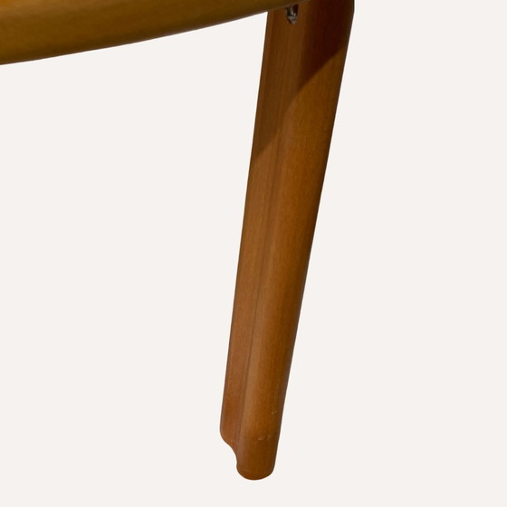 Image 1 of Scandinavian Pine Kidney Shaped Triangle Side Or Coffee Table, 1970S