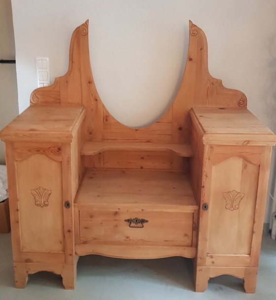 Image 1 of Antique Softwood Ladies Dressing Table