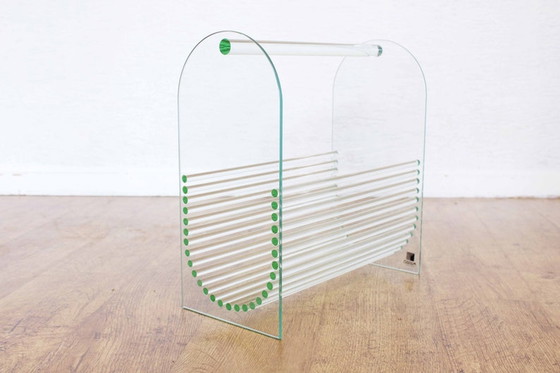 Image 1 of Glass magazine rack Marais International 1980