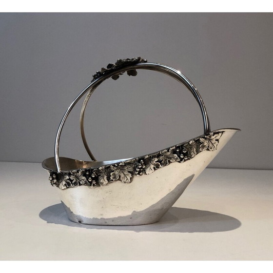 Image 1 of Vintage silver plated bottle holder, France 1930