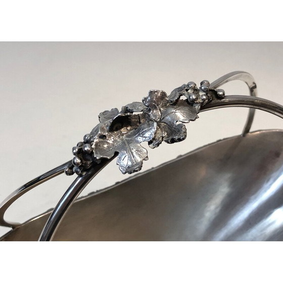 Image 1 of Vintage silver plated bottle holder, France 1930