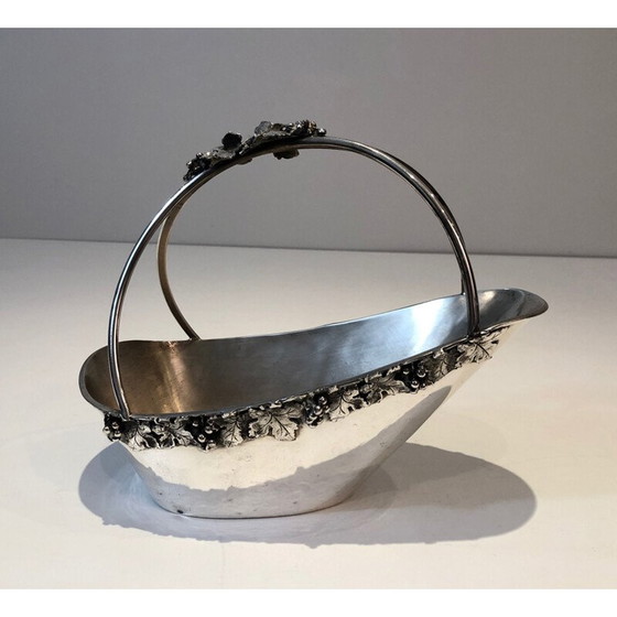 Image 1 of Vintage silver plated bottle holder, France 1930