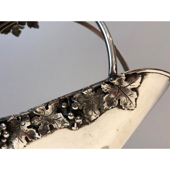 Image 1 of Vintage silver plated bottle holder, France 1930