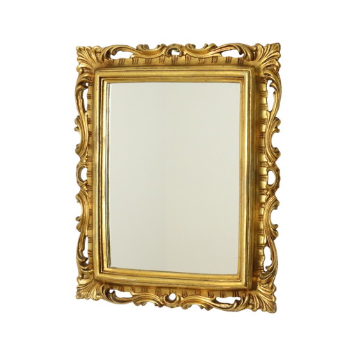 French Mirror Gold Leaf Baroque Style