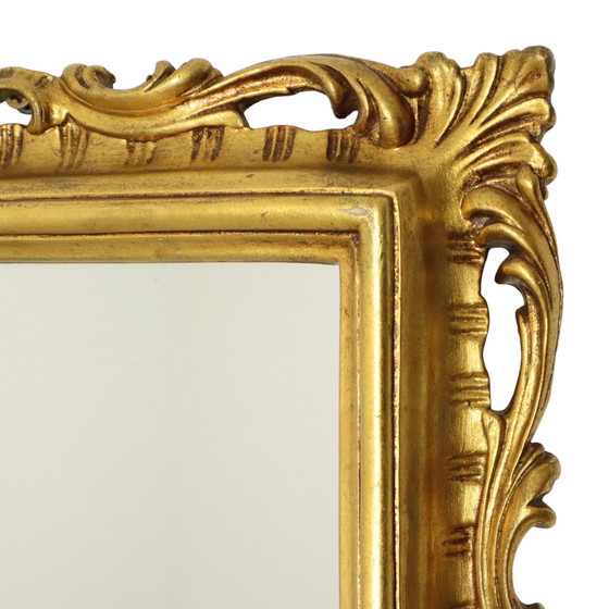 Image 1 of French Mirror Gold Leaf Baroque Style