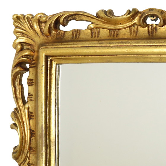 Image 1 of French Mirror Gold Leaf Baroque Style